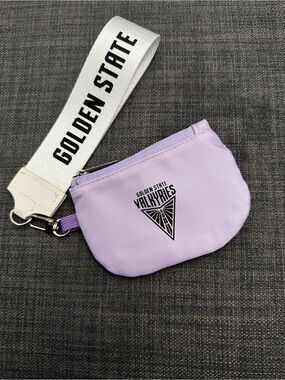 Golden State Valkyries coin purse and wrist strap